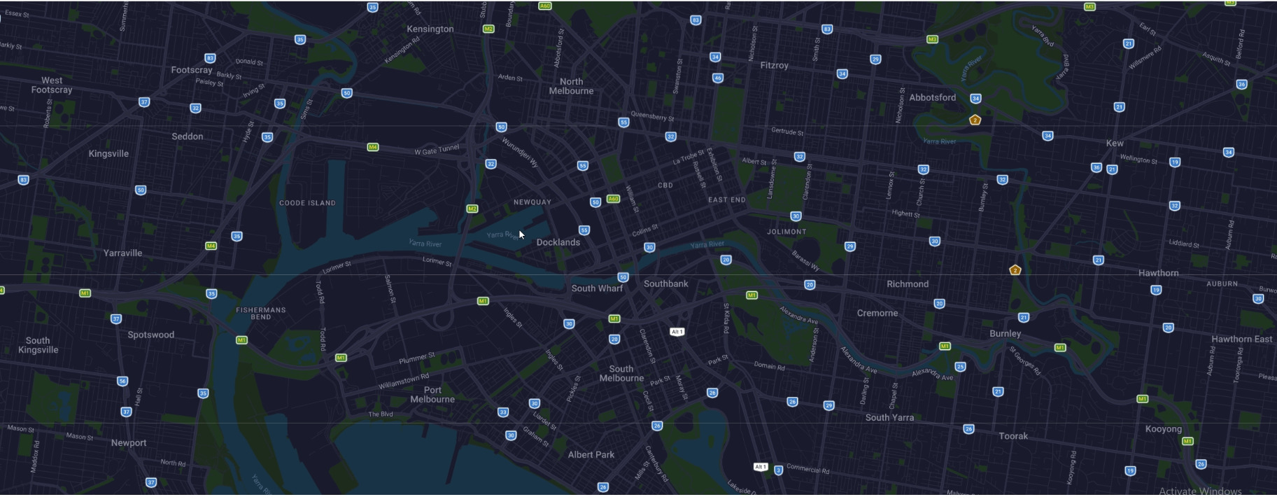 Live fleet map